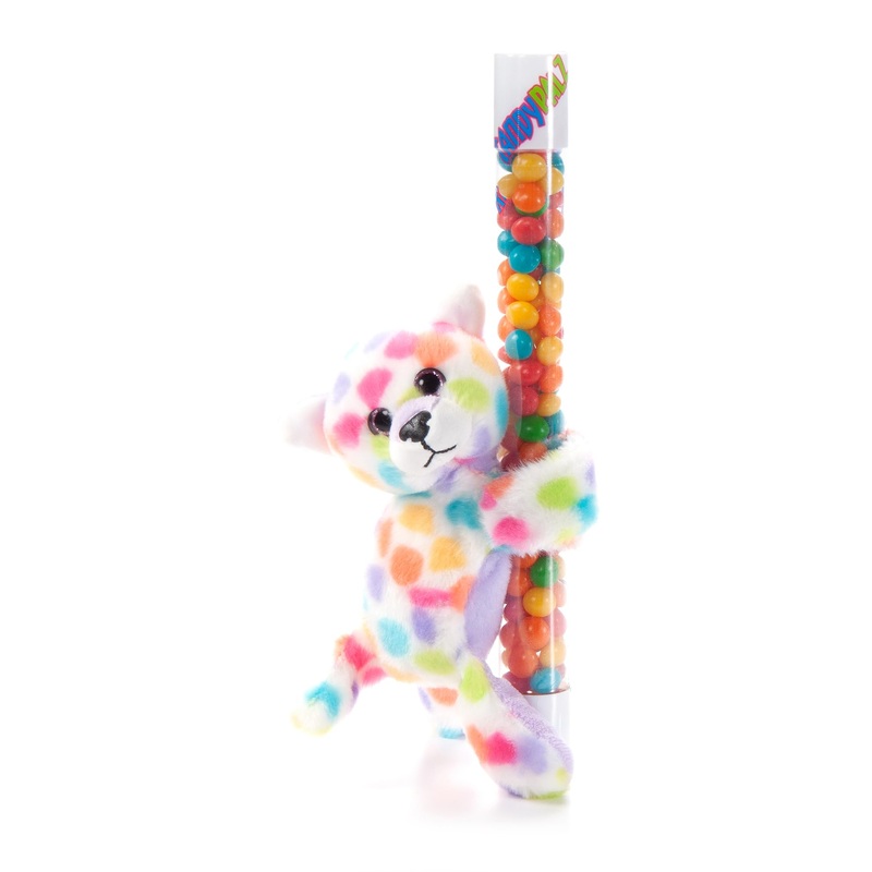 The Petting Zoo Rainbow Cheetah Stuffed Animal Plushie Slap Bracelet, Gifts For Kids, Candypalz, Zoologee Colorful Cheetah Plush