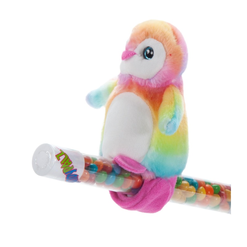 The Petting Zoo Rainbow Penguin Stuffed Animal Plushie Slap Bracelet, Gifts For Kids, Candypalz, Zoologee Penguin Plush Toy