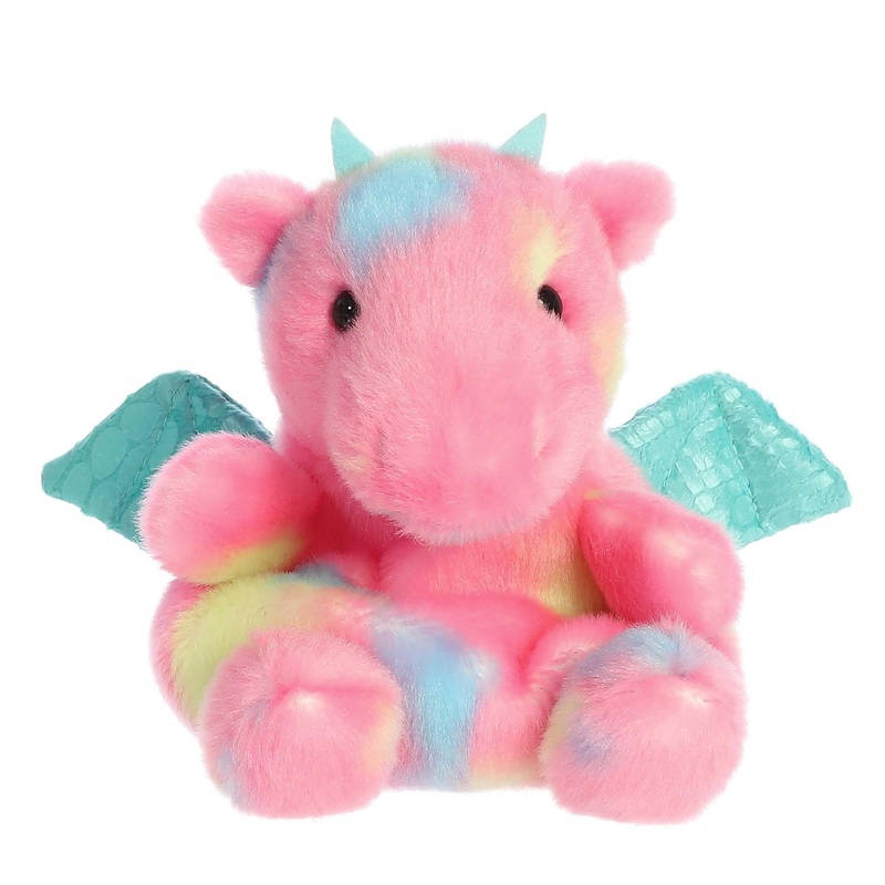 Aurora Adorable Palm Pals Anya Dragon Stuffed Animal - Pocket-Sized Play - Collectable Fun - Pink 5 Inches