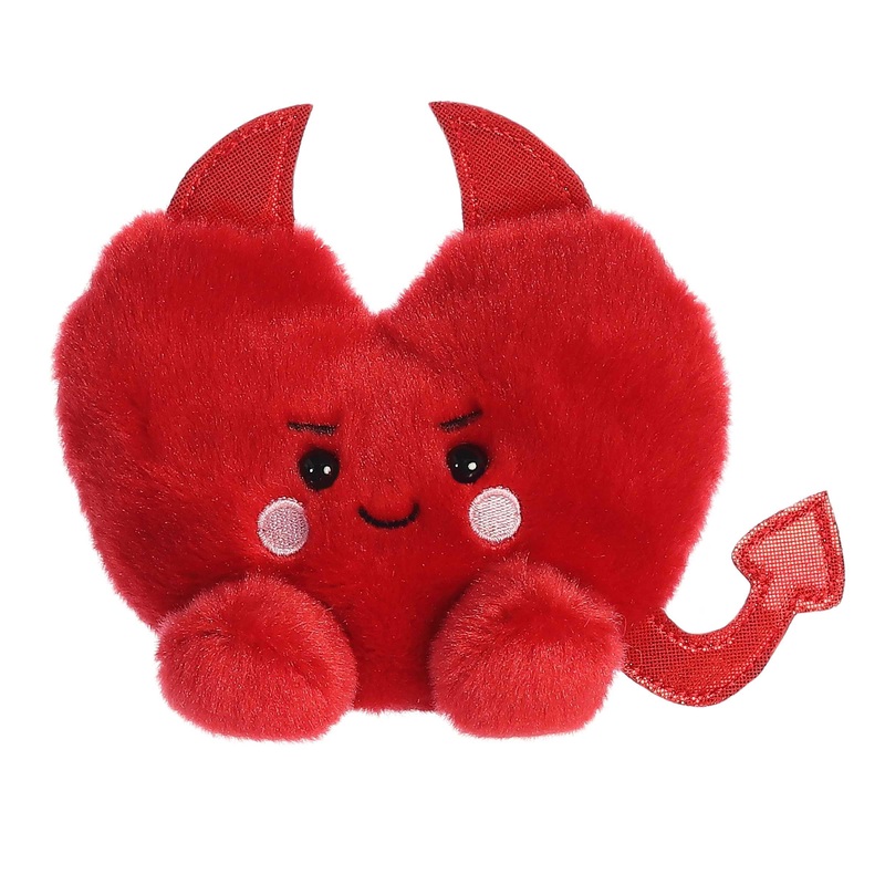 Aurora Adorable Palm Pals Klaus Heart Stuffed Animal - Pocket-Sized Play - Collectable Fun - Red 5 Inches