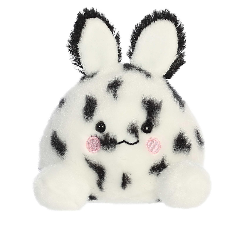 Aurora Adorable Palm Pals Usagi Sea Bunny Stuffed Animal - Pocket-Sized Play - Collectable Fun - White And Black 5 Inches