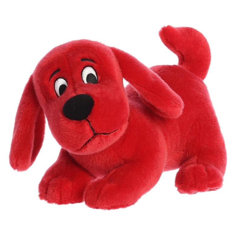 Aurora Playful Clifford Stuffed Animal - Childhood Nostalgia - Lasting Companionship - Red 8.5 Inches