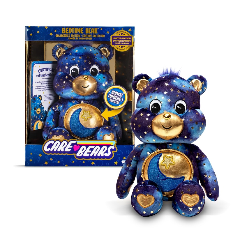 Care Bears Collector Edition Bedtime Bear - Cute Luminous Collectible Plush Toy For Boys And Girls