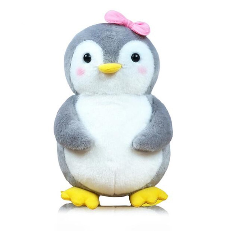 Ruzucoda Stuffed Penguin Plush Ocean Animals Toys Dolls Decorations Gifts For Kids Boys Girls 10 Inches (Pink)