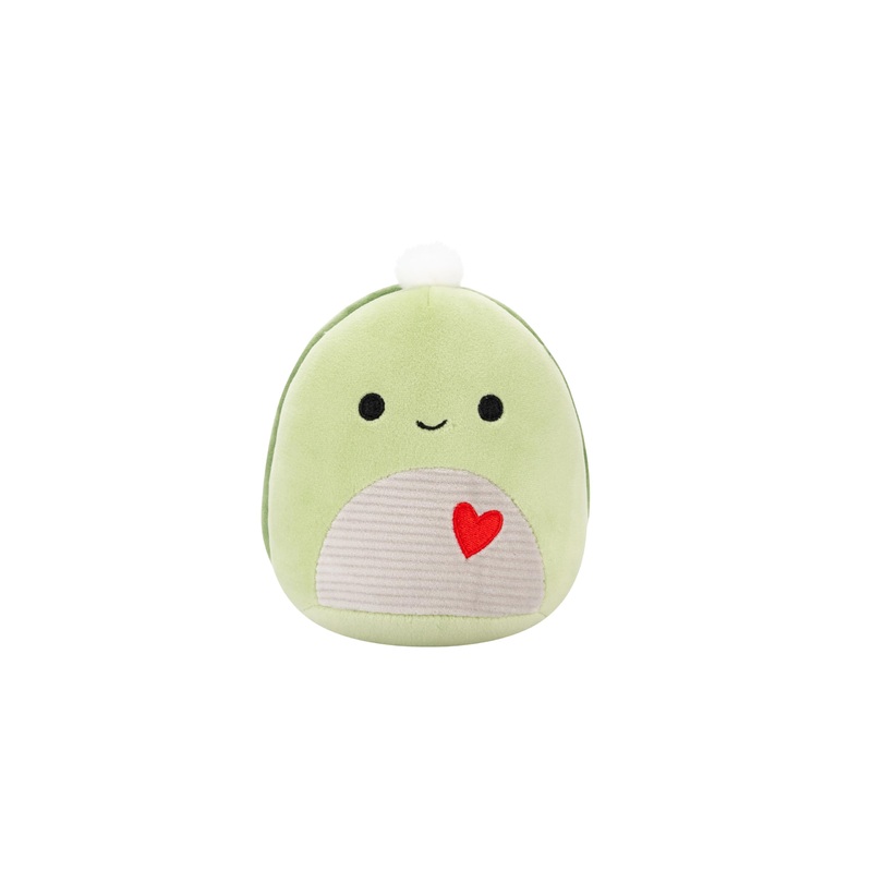 Squishmallows Original 5In Herb The Green Sea Turtle With Heart - Official Jazwares Plush (Little)