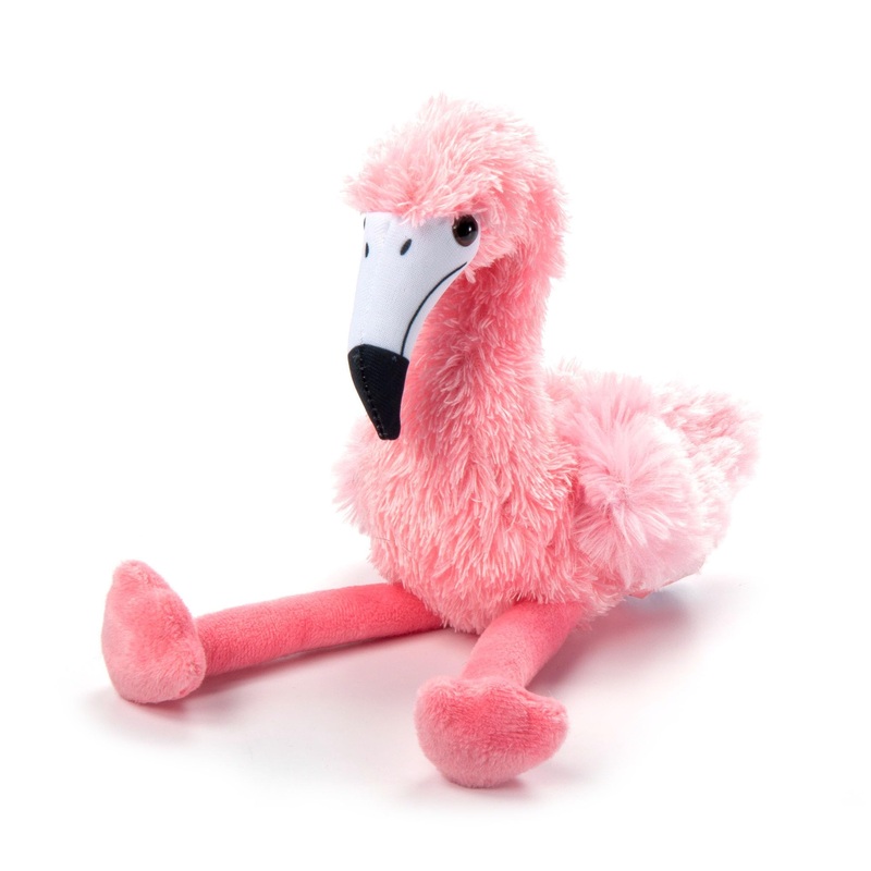 The Petting Zoo Flamingo Stuffed Animal Plushie, Gifts For Kids, Scoopz Wildlife Animals, Pink Flamingo Plush Toy, 8 Inches
