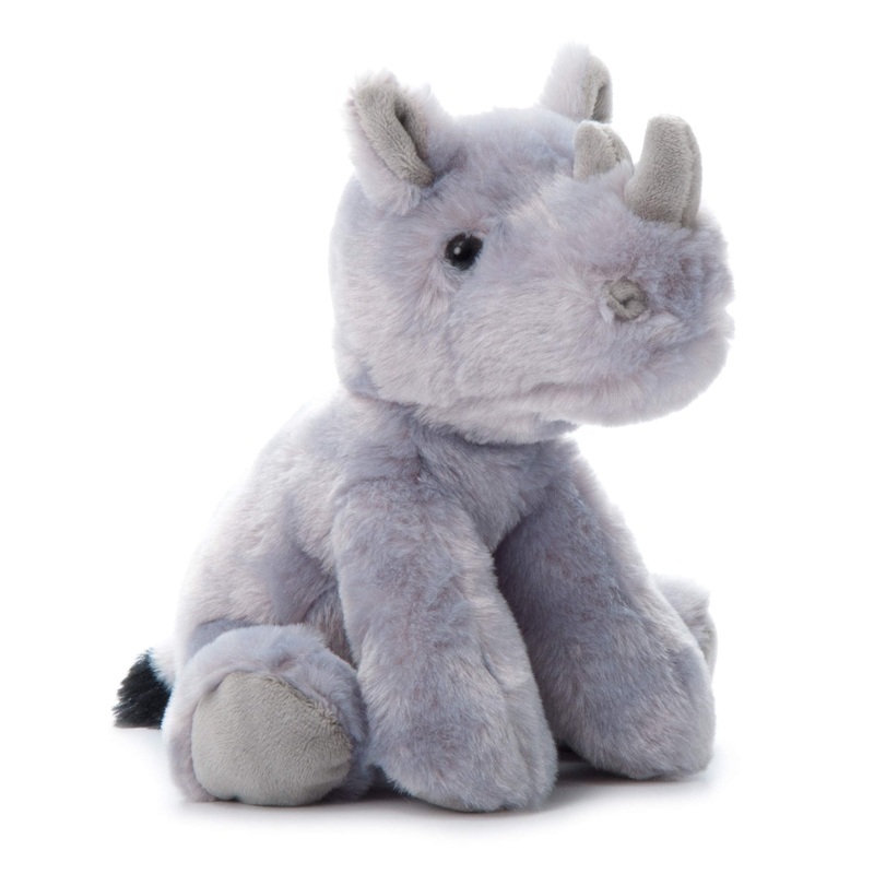 The Petting Zoo Rhino Stuffed Animal, Gifts For Kids, Wild Onez Zoo Animals, Rhino Plush Toy 9 Inches