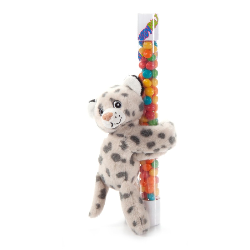 The Petting Zoo Snow Leopard Stuffed Animal Plushie Slap Bracelet, Gifts For Kids, Candypalz, Zoologee Snow Leopard Plush Toy