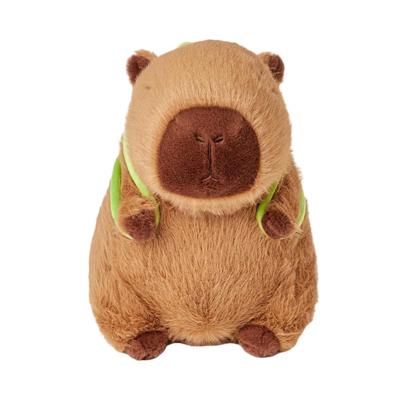 Wanwu World Capybara Plush 9 Inch Capybara Stuffed Animal Cute Stuffed Capybara Toy With Turtle Backpack Soft Plushies Capybara