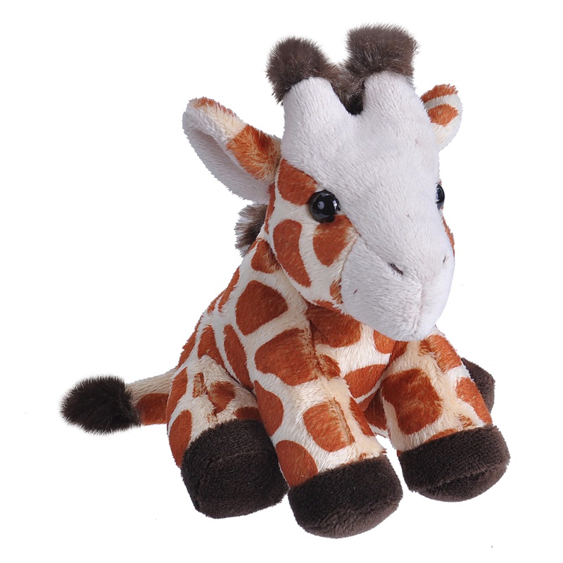Wild Republic Pocketkins Giraffe Stuffed Animal, Five Inches, Gift For Kids, Plush Toy, Fill Is Spun Recycled Water Bottles