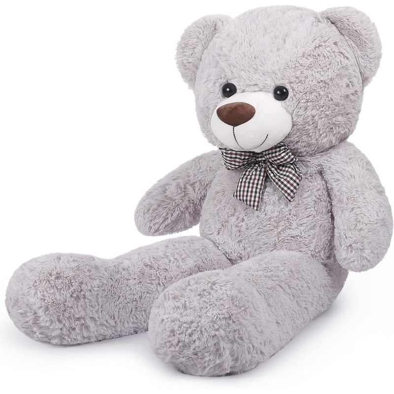 Yeqivo Giant Teddy Bear Stuffed Animals Plush Toy Cute Life Size Plush Teddy Bear For Kids Girlfriend Soft Stuffed Bear Animals