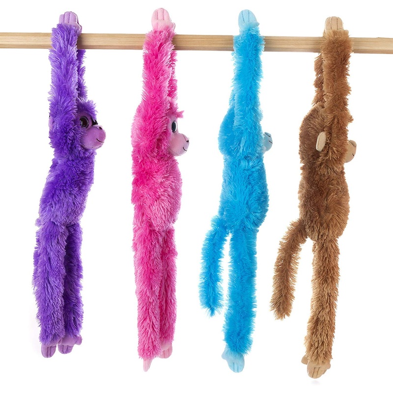 Aurora 3360 18' Assorted Hanging Monkey Soft And Snuggly Stuffed Animal Plush, Multicolor