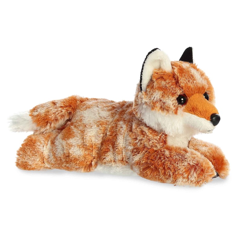 Aurora Adorable Mini Flopsie Autumn Fox Stuffed Animal - Playful Ease - Timeless Companions - Orange 8 Inches