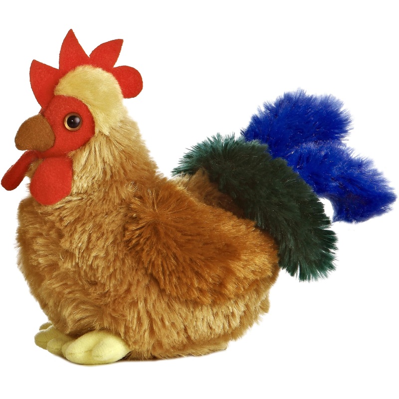 Aurora Adorable Mini Flopsie Cocky Stuffed Animal - Playful Ease - Timeless Companions - Brown 6 Inches
