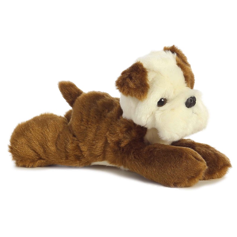 Aurora Adorable Mini Flopsie Semper Fi Stuffed Animal - Playful Ease - Timeless Companions - Brown 8 Inches
