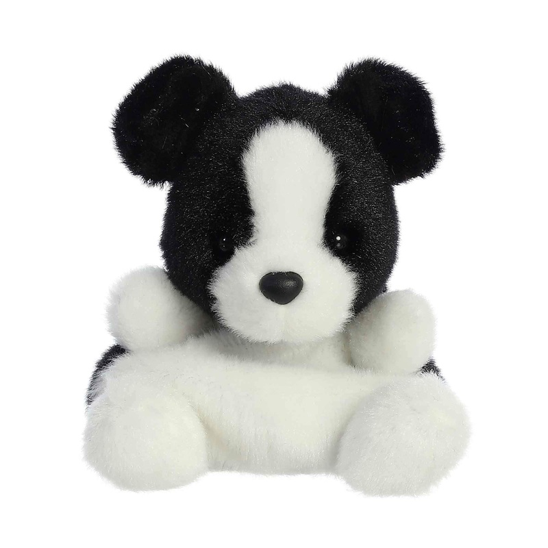 Aurora Adorable Palm Pals Brody Collie Stuffed Animal - Pocket-Sized Play - Collectable Fun - Black 5 Inches