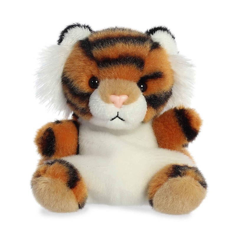 Aurora Adorable Palm Pals Indy Tiger Stuffed Animal - Pocket-Sized Play - Collectable Fun - Orange 5 Inches