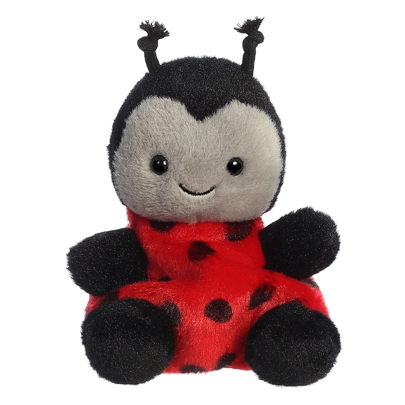Aurora Adorable Palm Pals Lil Spots Ladybug Stuffed Animal - Pocket-Sized Play - Collectable Fun - Red 5 Inches