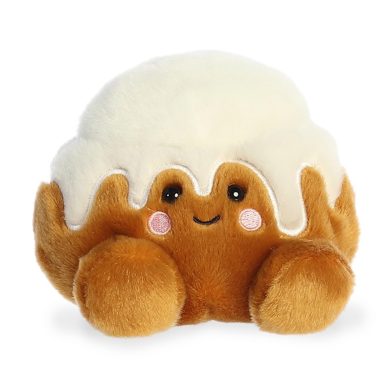 Aurora Adorable Palm Pals Sugary Cinnamon Roll Stuffed Animal - Pocket-Sized Play - Collectable Fun - Brown 5 Inches