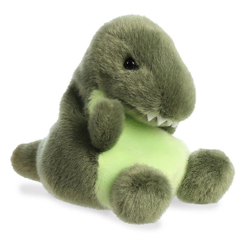 Aurora Adorable Palm Pals Tyranno Rex Stuffed Animal - Pocket-Sized Play - Collectable Fun - Green 5 Inches