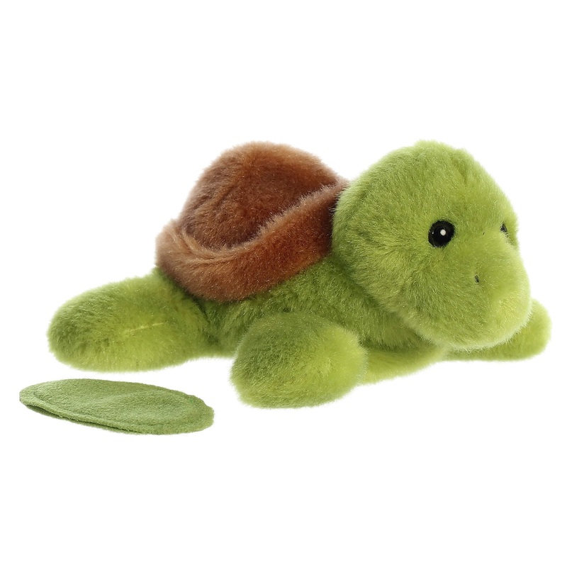 Aurora Adorable Shoulderkins Tal Turtle Stuffed Animal - On-The-Go Fun - Interactive Play - Green 6 Inches