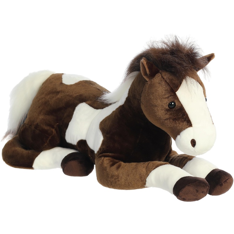 Aurora Adorable Super Flopsie Paint Stuffed Animal - Playful Ease - Timeless Companions - Brown 27 Inches