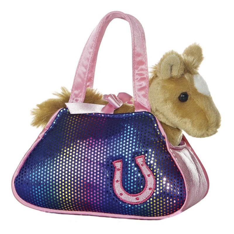 Aurora Fashionable Fancy Pals Betsey Bling Stuffed Animal - On-The-Go Companions - Stylish Accessories - Purple 7 Inches