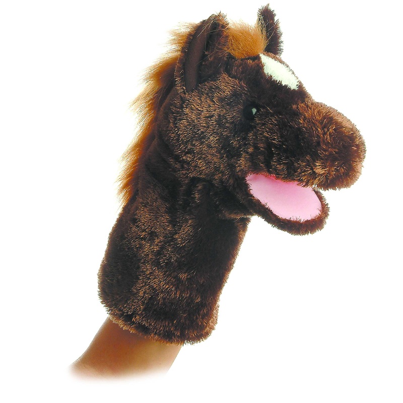 Aurora Interactive Hand Puppet Lonestar Stuffed Animal - Storytelling Adventures - Playful Learning - Brown 10 Inches