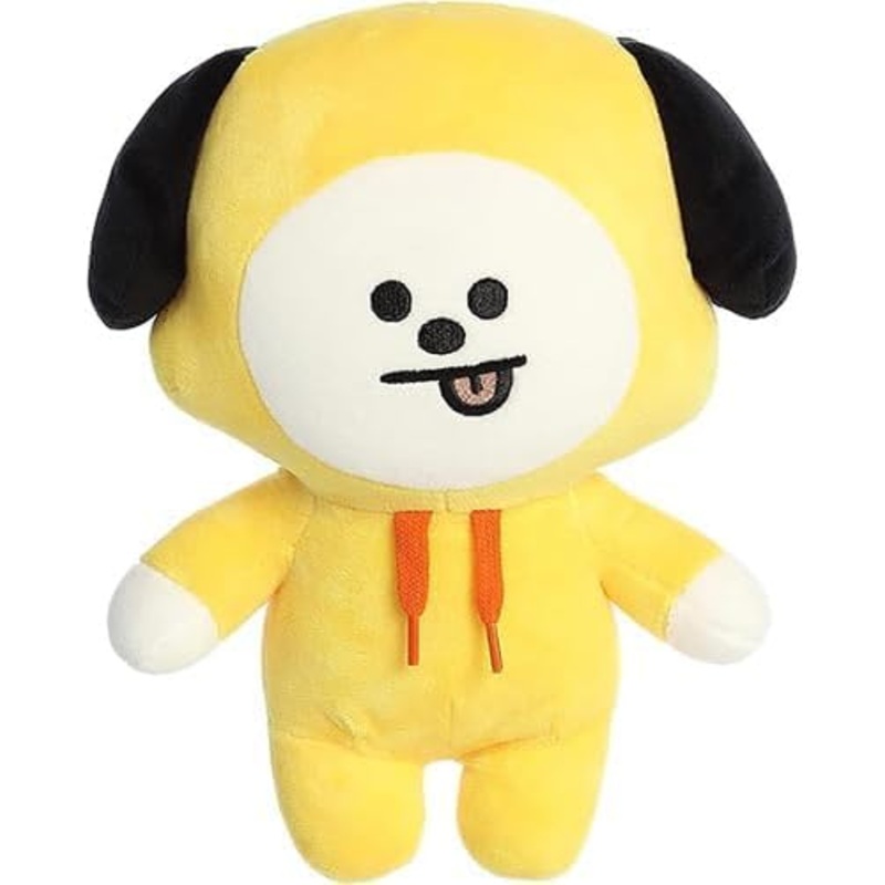 Aurora Lovable Bt21 Chimmy Stuffed Animal - Collectible Fun - Delightful Cuteness - Yellow 10 Inches