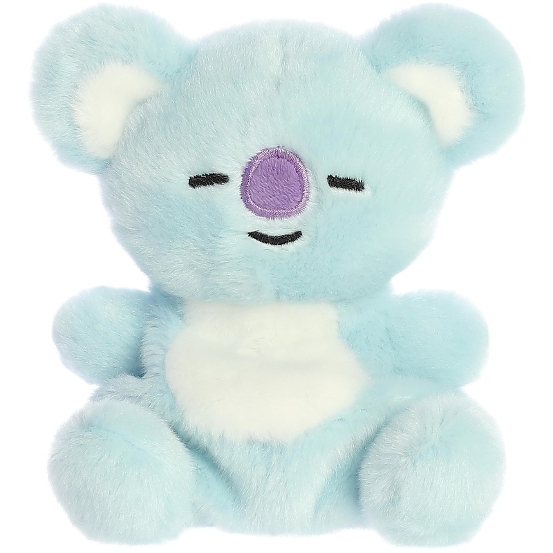 Aurora Lovable Bt21 Palm Pals Koya Stuffed Animal - Collectible Fun - Delightful Cuteness - Blue 5 Inches