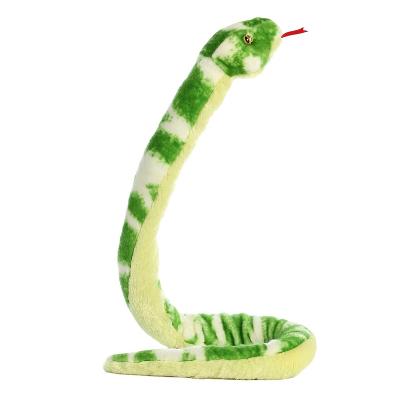 Aurora Realistic Snake Emerald Tree Boa Stuffed Animal - Lifelike - Versatile Fun - Green 50 Inches