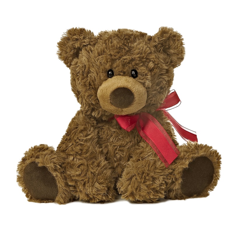 Aurora Snuggly Coco Bear Stuffed Animal - Comforting Companion - Imaginative Play - Brown 10.5 Inches
