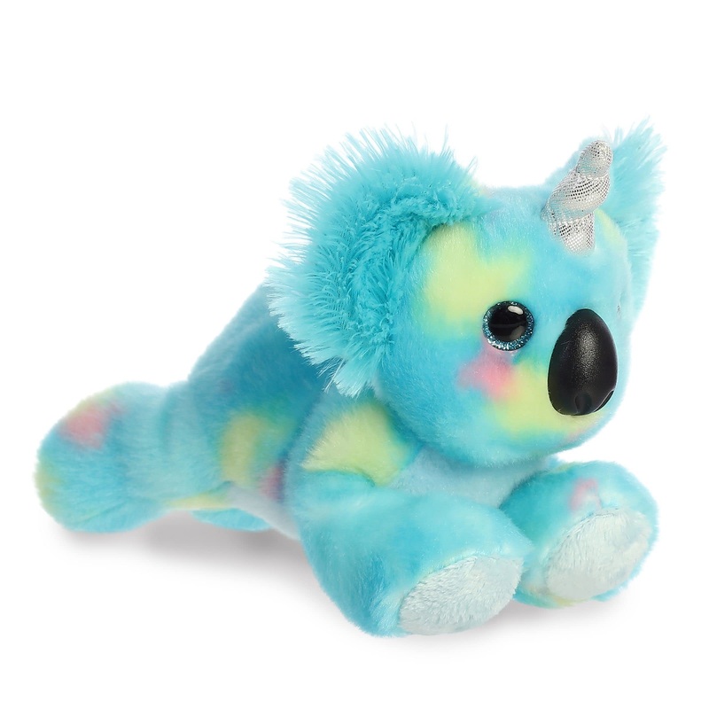 Aurora Vibrant Bright Fancies Bubblegum Koala Stuffed Animal - Eye-Catching Fun - Delightful Cuddles - Blue 7 Inches