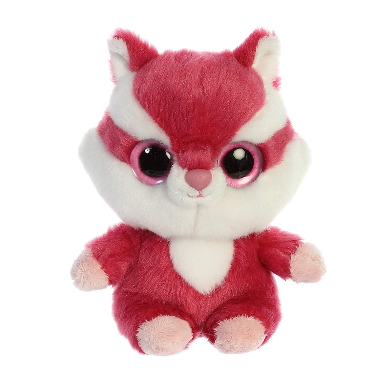 Aurora Vibrant Yoohoo Chewoo Stuffed Animal - Eye-Catching Display - Whimsical Cuteness - Pink 5 Inches