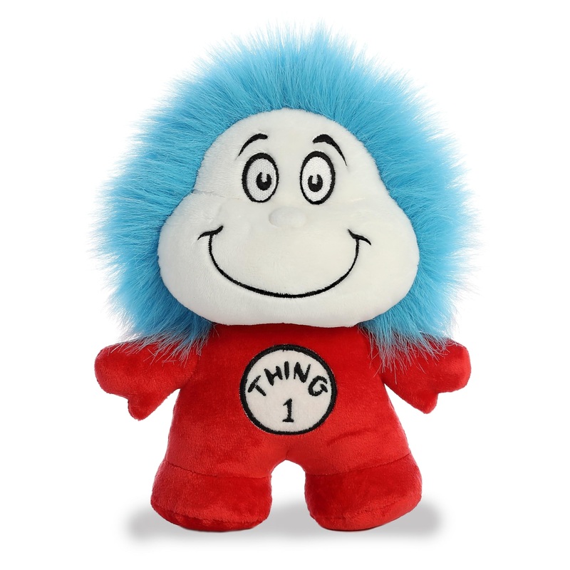 Aurora Whimsical Dr. Seuss Dood Plushie Thing One & Two Double Stuffed Animal - Magical Storytelling - Officially Licensed - Red 8.5 Inches