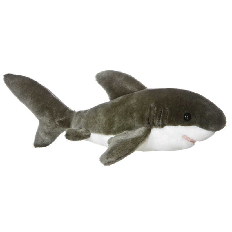Aurora Adorable Flopsie Tiburon Stuffed Animal - Playful Ease - Timeless Companions - Gray 12 Inches