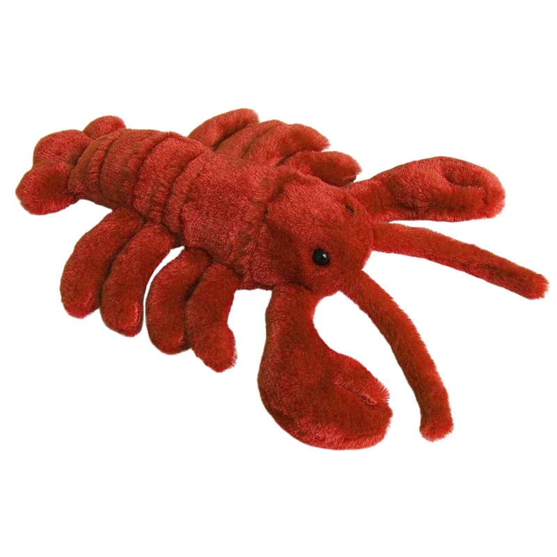 Aurora Adorable Mini Flopsie Lobster Stuffed Animal - Playful Ease - Timeless Companions - Red 8 Inches