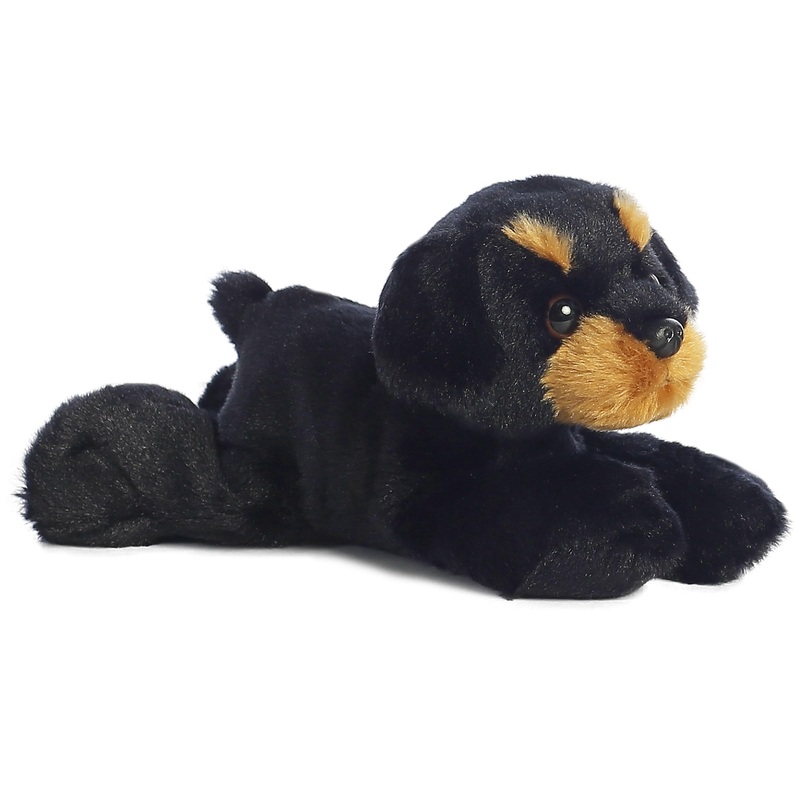 Aurora Adorable Mini Flopsie Raina Stuffed Animal - Playful Ease - Timeless Companions - Black 8 Inches