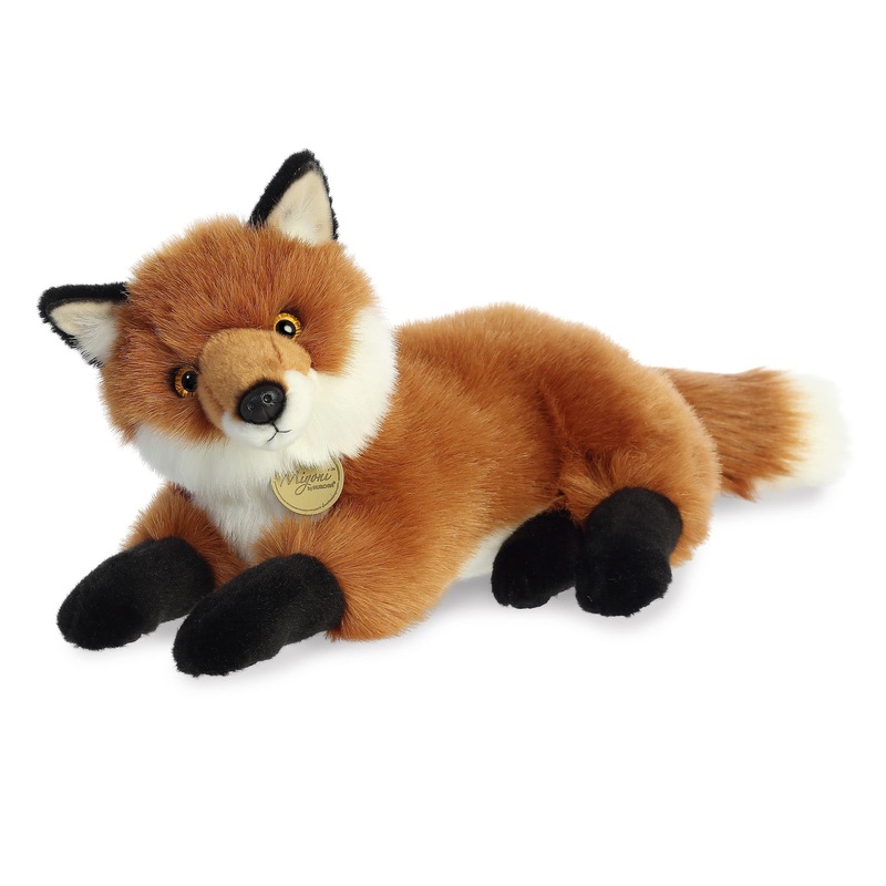 Aurora Adorable Miyoni Fox Stuffed Animal - Lifelike Detail - Cherished Companionship - Orange 15 Inches