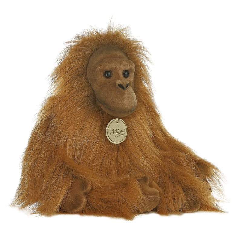 Aurora Adorable Miyoni Orangutang Stuffed Animal - Lifelike Detail - Cherished Companionship - Brown 11 Inches