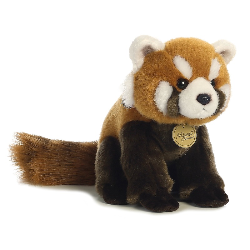 Aurora Adorable Miyoni Red Panda Stuffed Animal - Lifelike Detail - Cherished Companionship - Brown 9 Inches