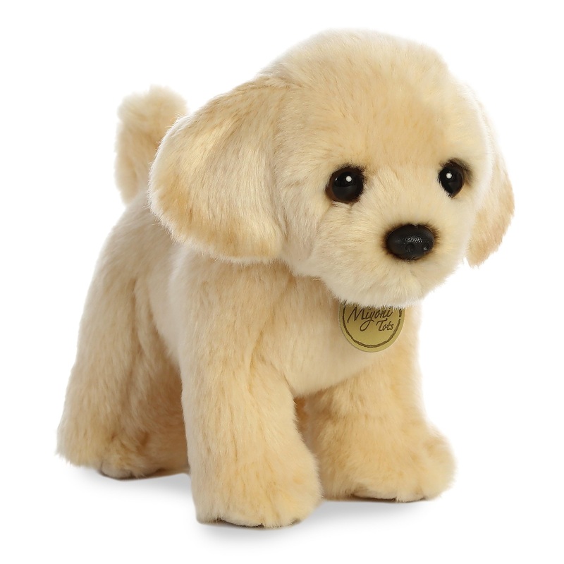 Aurora Adorable Miyoni Tots Golden Lab Pup Stuffed Animal - Lifelike Detail - Cherished Companionship - Brown 10 Inches