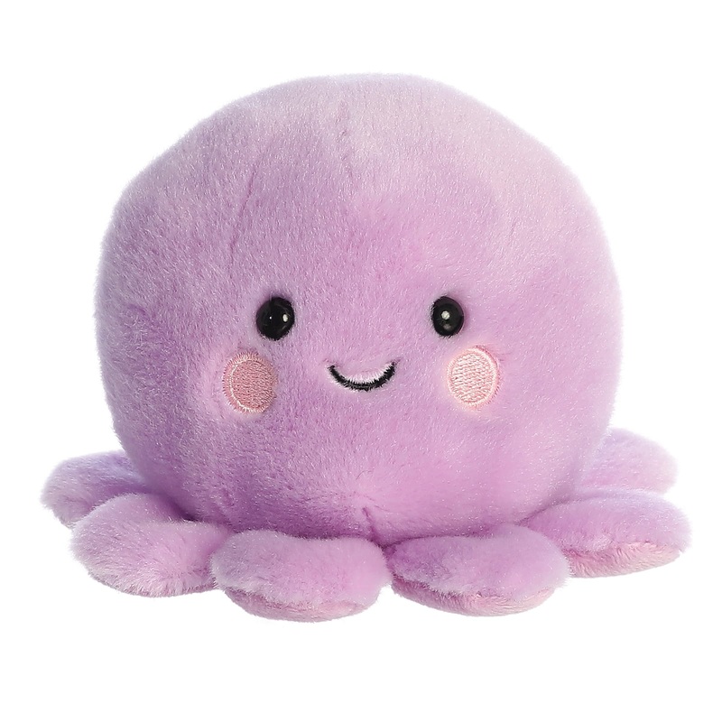 Aurora Adorable Palm Pals Oliver Octopus Stuffed Animal - Pocket-Sized Play - Collectable Fun - Purple 5 Inches