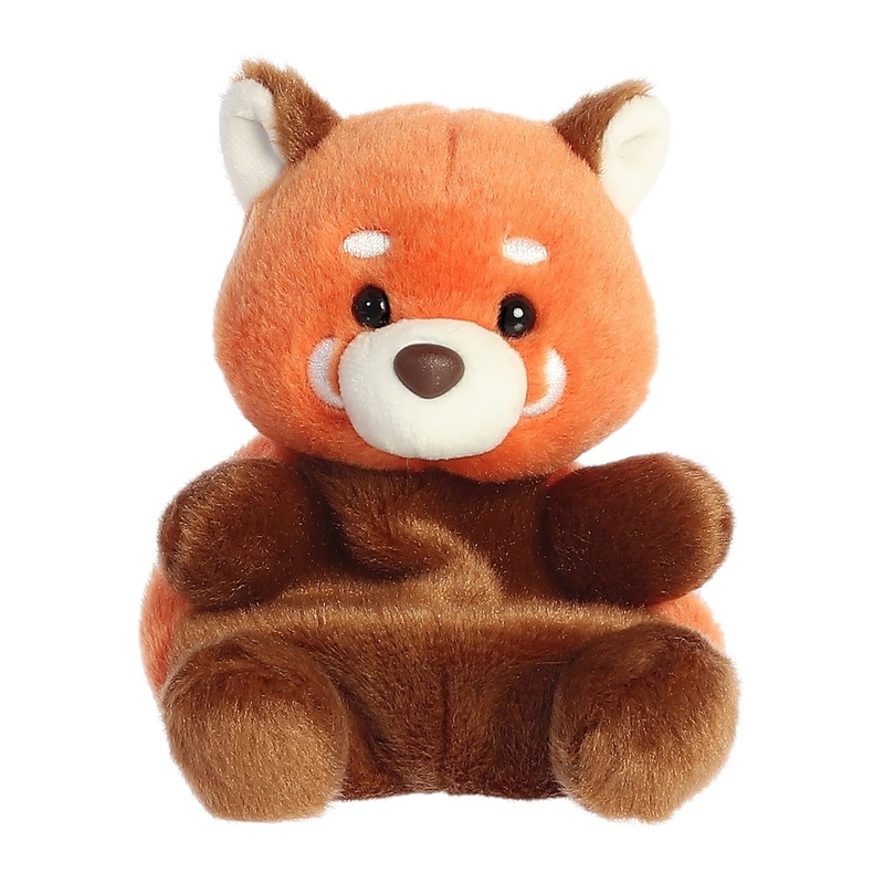 Aurora Adorable Palm Pals Rei Red Panda Stuffed Animal - Pocket-Sized Play - Collectable Fun - Brown 5 Inches
