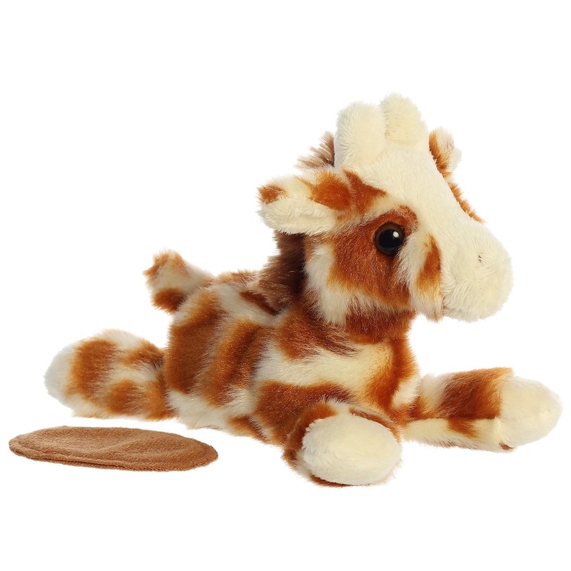 Aurora Adorable Shoulderkins Jules Giraffe Stuffed Animal - On-The-Go Fun - Interactive Play - Brown 6 Inches