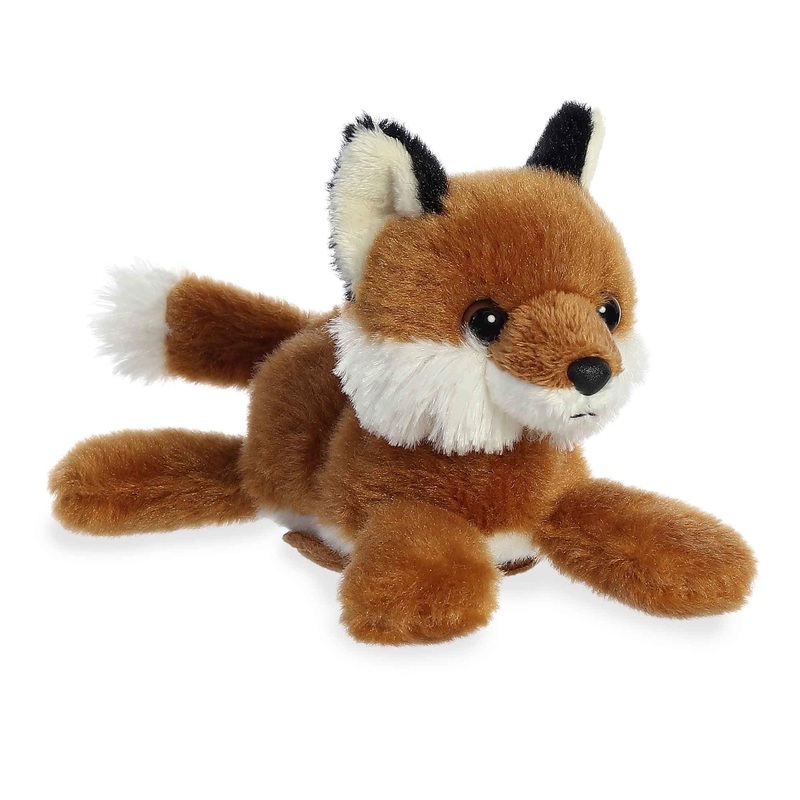Aurora Adorable Shoulderkins Maple Fox Stuffed Animal - On-The-Go Fun - Interactive Play - Brown 6 Inches