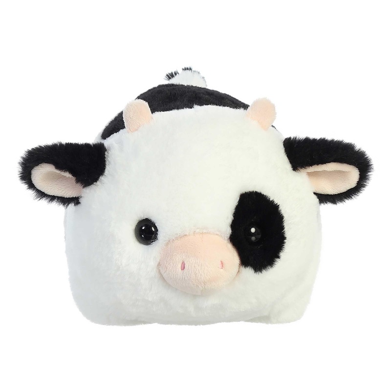 Aurora Adorable Spudsters Tutie Cow Stuffed Animal - Comforting Cuddles - Playful Companions - White 10 Inches
