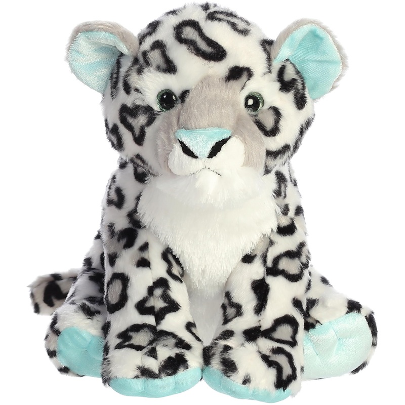 Aurora Adventurous Destination Nation Snow Leopard Stuffed Animal - Global Exploration - Learning Fun - Mint 12 Inches