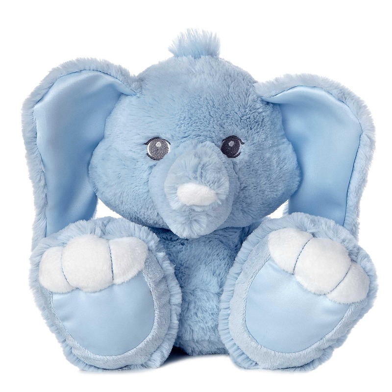 Aurora Ebba Taddle Toes Baby Taddles Elephant Plush, Blue, 10'