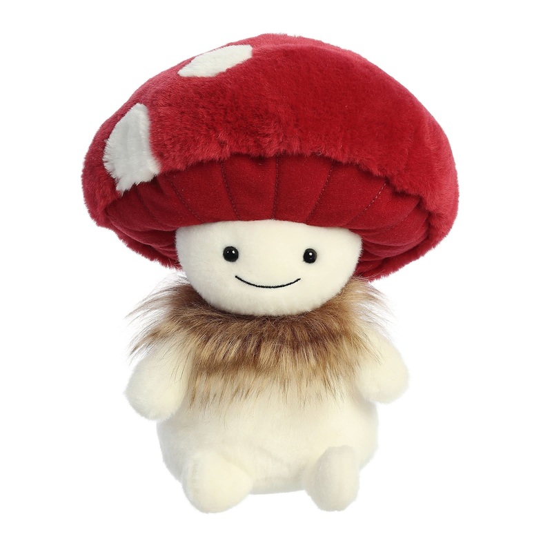 Aurora Enchanting Mythical Creatures Agaric The Shroom Fairy Stuffed Animal - Magical Adventures - Endless Play - White 9 Inches